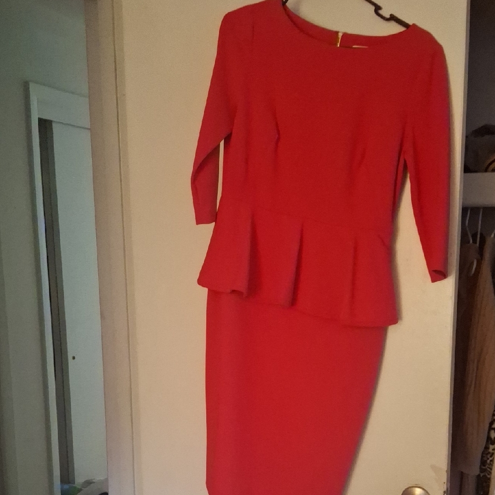Calvin Klein Vibrant Red Dress